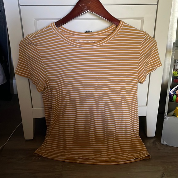 Yellow and white stripped tee - Picture 1 of 1